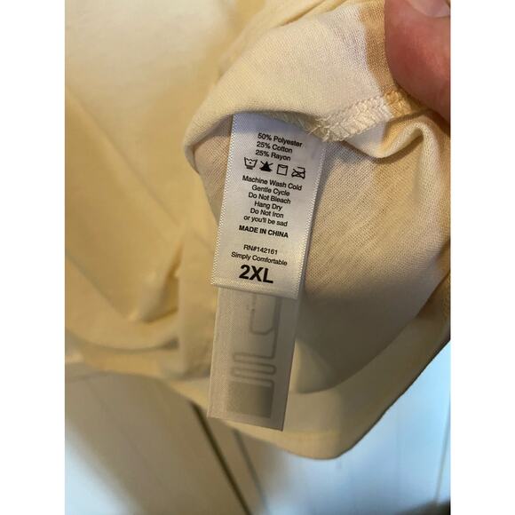 LuLaRoe Womens Top Size 2XL 2X Randy Baseball Tee Rock and Roll Saves Lives NEW - Picture 5 of 5